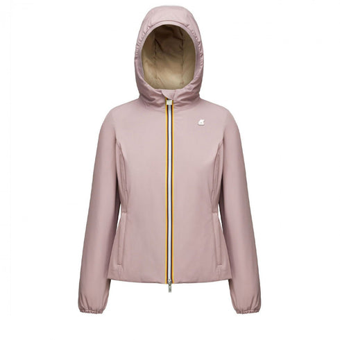 Giubbino Donna corto Lily Warm Double Lilla beige K-Way- Francavilla Moda